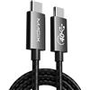 Magix Cavo USB C 240W 1M Nero, Ricarica Rapida PD 5A, Velocità di trasferimento Dati 40Gbps, 8K 60Hz, Thunderbolt 4, Compatibile con Macbook Pro/Air, iPad Pro 2021/Air 5, Galaxy S23/S22, Pixel, etc.