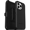 OtterBox Cover per iPhone 15 Pro Max Defender, resistente a shock e cadute, cover ultra robusta, testata 5x vs norme MIL-STD 810G,Nero