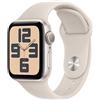 Apple Watch SE 9 (2ª generazione, 2023) GPS 40 mm Smartwatch con cassa in alluminio color galassia e Cinturino Sport galassia - M/L. Fitness tracker, monitoraggio del sonno, Rilevamento incidenti