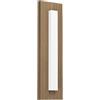 EGLO Binetto - Lampada da parete LED per esterni, applique rettangolare per esterni, in metallo con aspetto in legno, luce bianca calda, IP44
