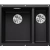 Blanco SUBLINE 340/160 U Vasca Sinistra Nero 1525985 - 525985 con Set Stainless Steel
