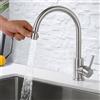 ONECE Rubinetto Cucina con Ugello Rotante Spruzzatore con 2 Modalità, Miscelatore Monocomando Girevole a 360°, Rubinetti Lavello in Acciaio Inox 304, Aeratore Rimovibile, Spazzolato
