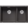 Blanco SUBLINE 430/270-U Grigio Roccia 1523152 - 523152 con Set Stainless Steel