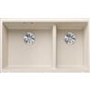 Blanco SUBLINE 430/270-U Soft White 1527167 - 527167 con Set Stainless Steel