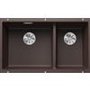 Blanco SUBLINE 430/270-U Caffè 1523160 - 523160 con Set Stainless Steel