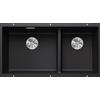 Blanco SUBLINE 480/320-U Nero 1525993 - 525993 con Set Stainless Steel