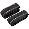Vittoria Zaffiro Pro G2.0 - Pneumatico pieghevole in grafene 700x28C, nero, 2 pneumatici, VT2093