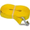 Petex 43193619 cinghia senza chiave a cricchetto 1 pezzi, 9,6 m, 50 mm, 2500/5000 Dan, doppio gancio appuntito, Giallo