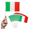 Bandierina Italiana 21 x 14 cm - Bandiera Tricolore Italiana 12pz