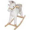 roba Unicorno a dondolo, Imbottito, 63 x 31 x 73 cm, Da 24 mesi in su, Bianco