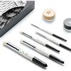 ARTIFY art supplies ARTIFY - Set di pennelli asciutti professionali per pittura su miniatura e modellismo, 5 misure, hobby e dettagli, miniature da tavolo e giochi di guerra, multicolore