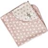 Sterntaler Asciugamano da bagno con cappuccio, 100 x 100 cm, asino Emmi Girl Cuori flora rosa
