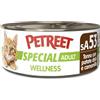 PETREET Special Adult Wellness - Tonno con Patate dolci e camomilla - Confez. da 48 Pezzi x 70 gr