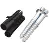 Sanitop-Wingenroth 104609-2 viti di fissaggio con tassello, 8 mm, per fascetta per tubo, M6 x 45 mm, in acciaio zincato