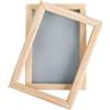 Rayher stampo doppia cornice per carta fatta a mano, naturale, con rete, formato carta 24x15,5cm, per lavori creativiy, 27001505