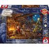 Schmidt Spiele 59494 - Puzzle Thomas Kinkade, Babbo Natale e i suoi gnomi, edizione limitata, 1000 pezzi, multicolore