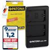 PATONA Caricabatteria doppio USB per Sony NP-FZ100 - per Alpha A1 A9/A9 II A7 III/IV A7R III/IV A7S III A7C A6600 A6700, FX3 FX30, ZV-E1 - carica 2 batterie insieme, compatto da viaggio