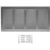 H&C VENT Ventilation Grille (Galvanized steel, 400 x 200 mm)