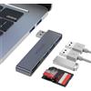 MOGOOD USB Hub, adattatore USB multiport, 5 in 1 USB con 1 × USB 3.0, 2 × USB 2.0, lettore di schede SD/TF, compatibile con laptop per PC, desktop, Mac, MacBook, Notebook, PS4, Xbox, Wii