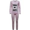 ORONERO Pigiama da Donna Lungo 100% Cotone Art. 149 Rosa L