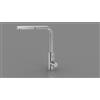 Fulgor Milano Fulgor Miscelatore monocomando con doccetta FOMT 600 X finitura acciaio inox