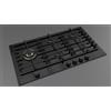 Fulgor Milano Fulgor Piano cottura a gas FPH 905 G WK BKG finitura vetro nero da 90 cm