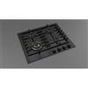 Fulgor Milano Fulgor Piano cottura a gas FPH 604 G WK BKG finitura vetro nero da 60 cm
