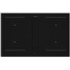Fulgor Milano Fulgor Piano cottura a induzione con cappa aspirante integrata Aria+ FHH 800 ID TC BK in vetroceramica nero da 80 cm