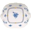 HEREND PIATTO TORTA QUADRATO 28 X 24,5 CM APPONYI BLUE AB 1430