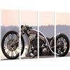 Cuadros Cámara Quadro Su Legno, Custom Silver bike, Road, 131 x 62cm, Stampa in qualita fotografica. Ref. 26729