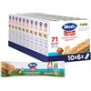 Hero Light Barrette ai Cereali e Nocciole, Senza Zuccheri Aggiunti, Senza Olio di Palma, Zero Conservanti, 10 Confezioni da 6 Barrette x 20g