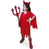 Rubie's 156451S - Costume da diabessa, per bambini, taglia S da 3 a 4 anni