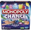 Monopoly Hasbro Gaming Monopoly Chance Gioco da Tavolo Veloce con Partite da 20 Minuti, Gioco per Famiglie da 2 a 4 Giocatori da 8 Anni in Su