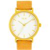Nur Gaia Orologio Uomo Donna Perfetto Regalo Orologio Unisex Migliori Momento Striscia giallo/bianco