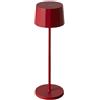 Marino Cristal Lampada da tavolo Twiggy LED rossa ricaricabile dimmerabile