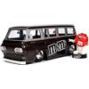 Jada - M&Ms Red & 1965 Ford Econoline Van in scala 1:24, +8 anni, die cast, metallo pressofuso,funzionamento a ruota libera, in scala 1:24, incluso personaggio Red cm 4 M&M - Personaggio da collezione