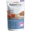 Italian Way Sfilaccetti in Salsa per Gatti Sterilizzati bst da 85 gr Gusto Salmone e Mirtilli Rossi