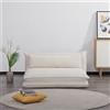 EvergreenWeb Divano Letto Futon | KUMO Bianco Doppio