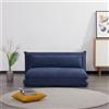 EvergreenWeb Divano Letto Futon | KUMO Blu Doppio