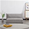 EvergreenWeb Divano Letto Futon | KUMO Grigio Doppio
