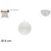 Due Esse Christmas Sfera Plastica Trasparente 6cm Conf. 12x4x12