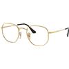 Ray-Ban 0RX6448 Occhiali da Lettura, Gold, 51 Uomo