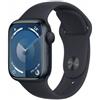 Apple Watch Series 9 Gps Cassa 41Mm Alluminio Cinturino Sport Mezzanotte - S/M