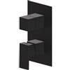 Newform - Ergo Q Nero miscelatore deviatore doccia meccanico 2 uscite 67694+29750