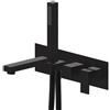 Newform - Ergo Q gruppo vasca a parete NERO completo 66472