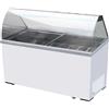 KLIMAITALIA Vetrina gelato - N. 8 x lt 4.25 o n. 8 x lt 5 - Cm 155.5 x 63.5 x 124 h