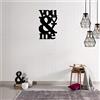 Homemania Art & prints mania by Homemania Decorazione da Parete, Decorazione da Parete Frasi, Nero