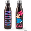 H&H Minnie Icon Bottiglia Termica Bimba, Borraccia in Acciaio Inox, Decorata, Lt 0,5, Ermetica, BPA Free