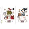 Pannello Tessuto natalizio Pupazzi di Neve Consegna Speciale