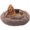 Paco Home Letto Per Cani Letto Per Gatti Soffice Cuscino Per Cani Ciambella Coperta Per Cesto Per Gatti Cesto Lavabile, Colore:Beige, Dimensione:Ø100 cm
